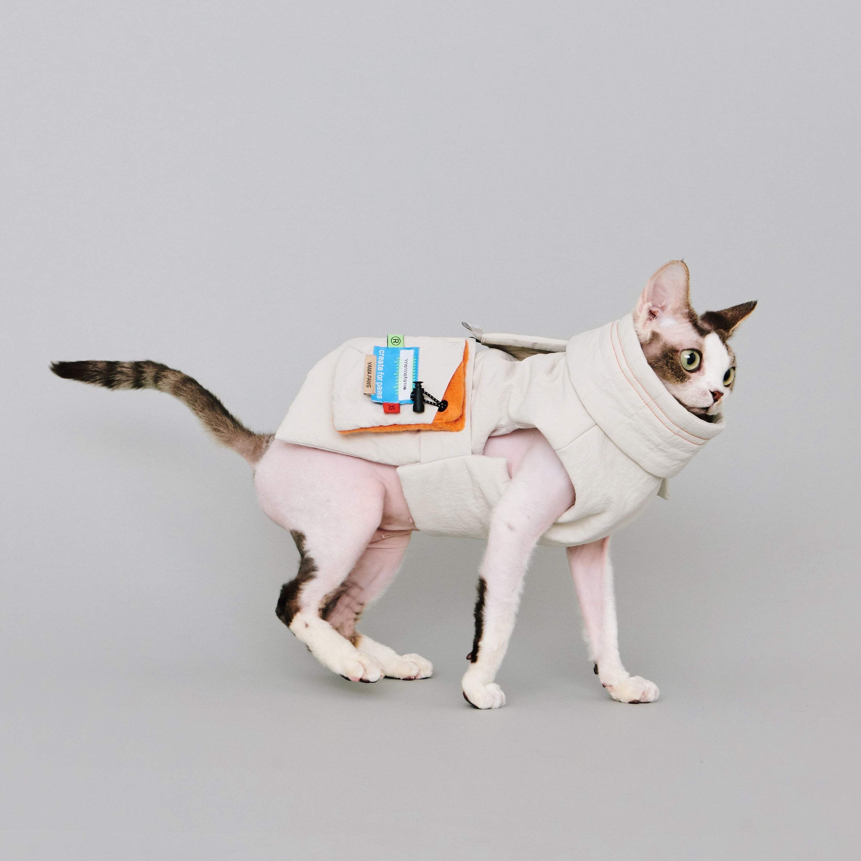 yama paws / nur puffer jacket stone