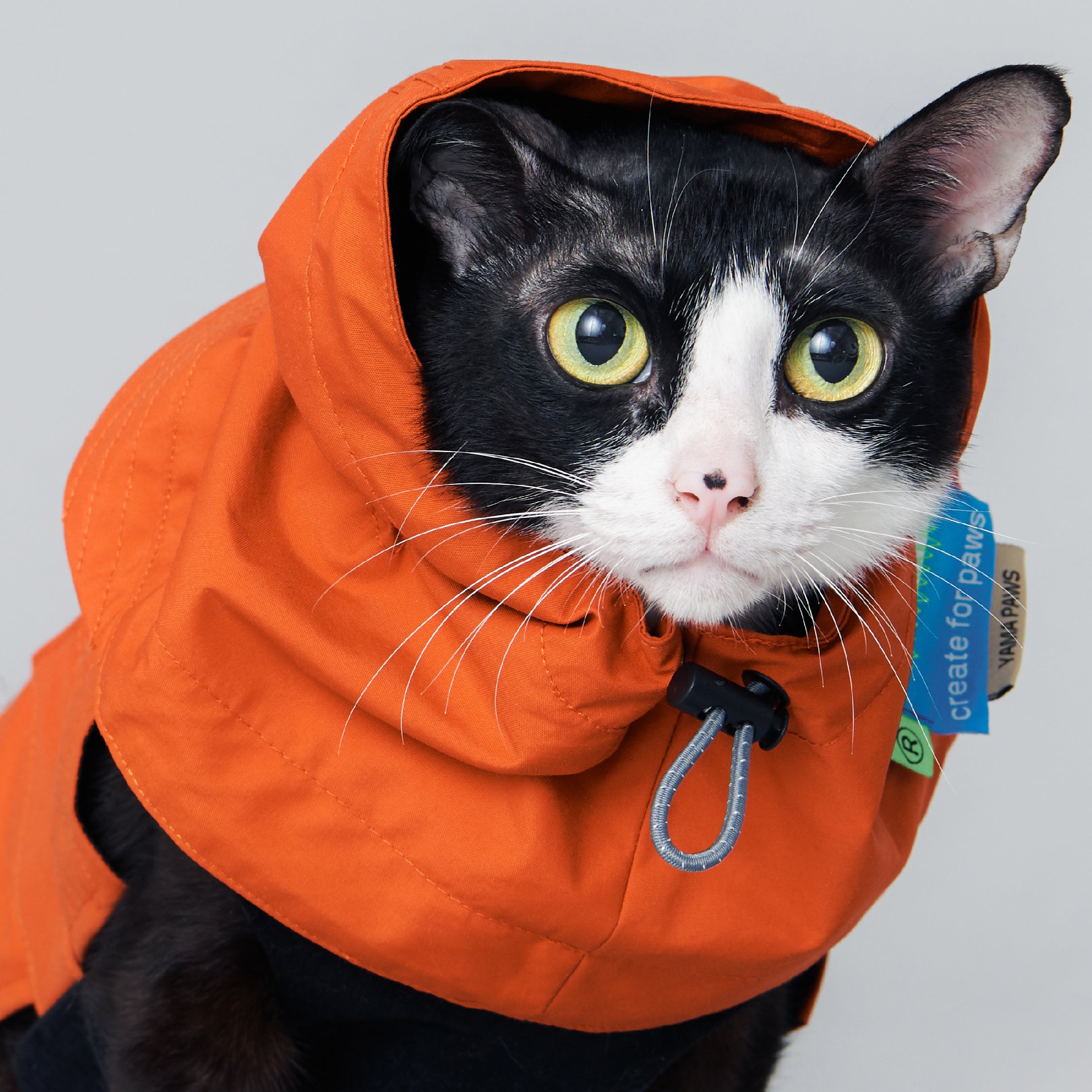 yama paws / sade rain parka orange