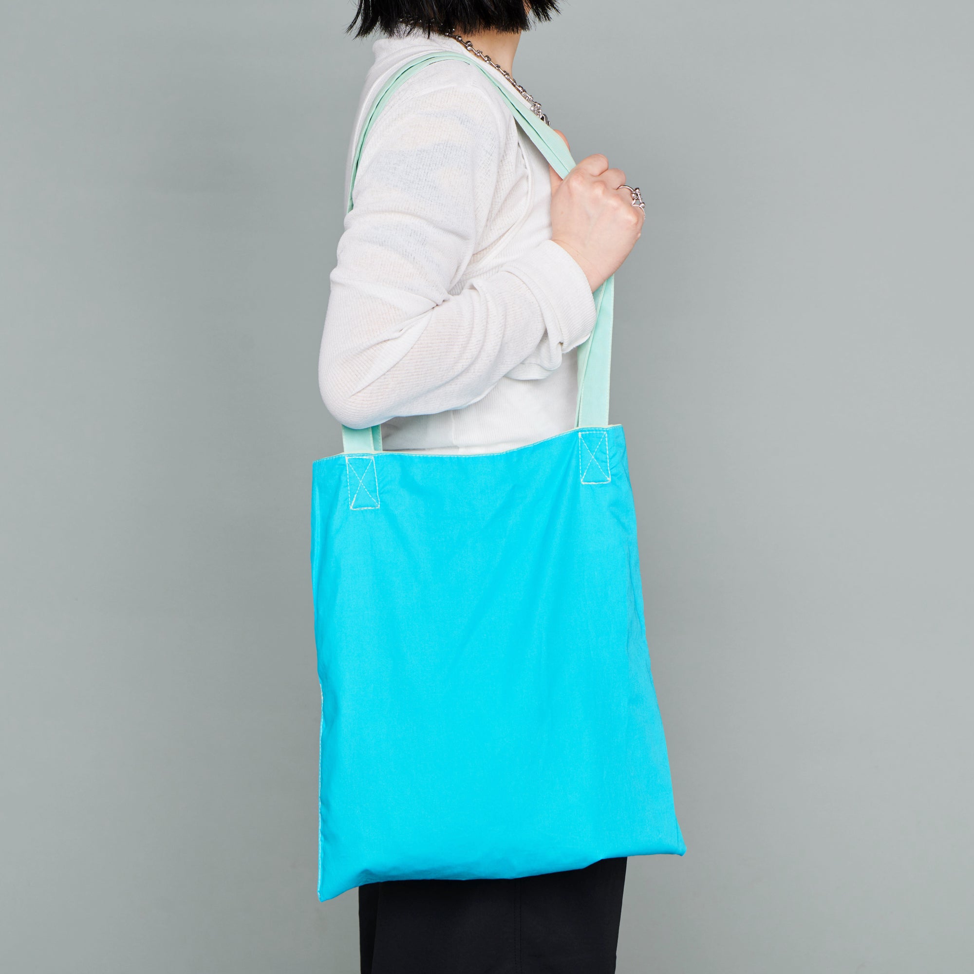 asteroid / andersen mesh tote lime yellow