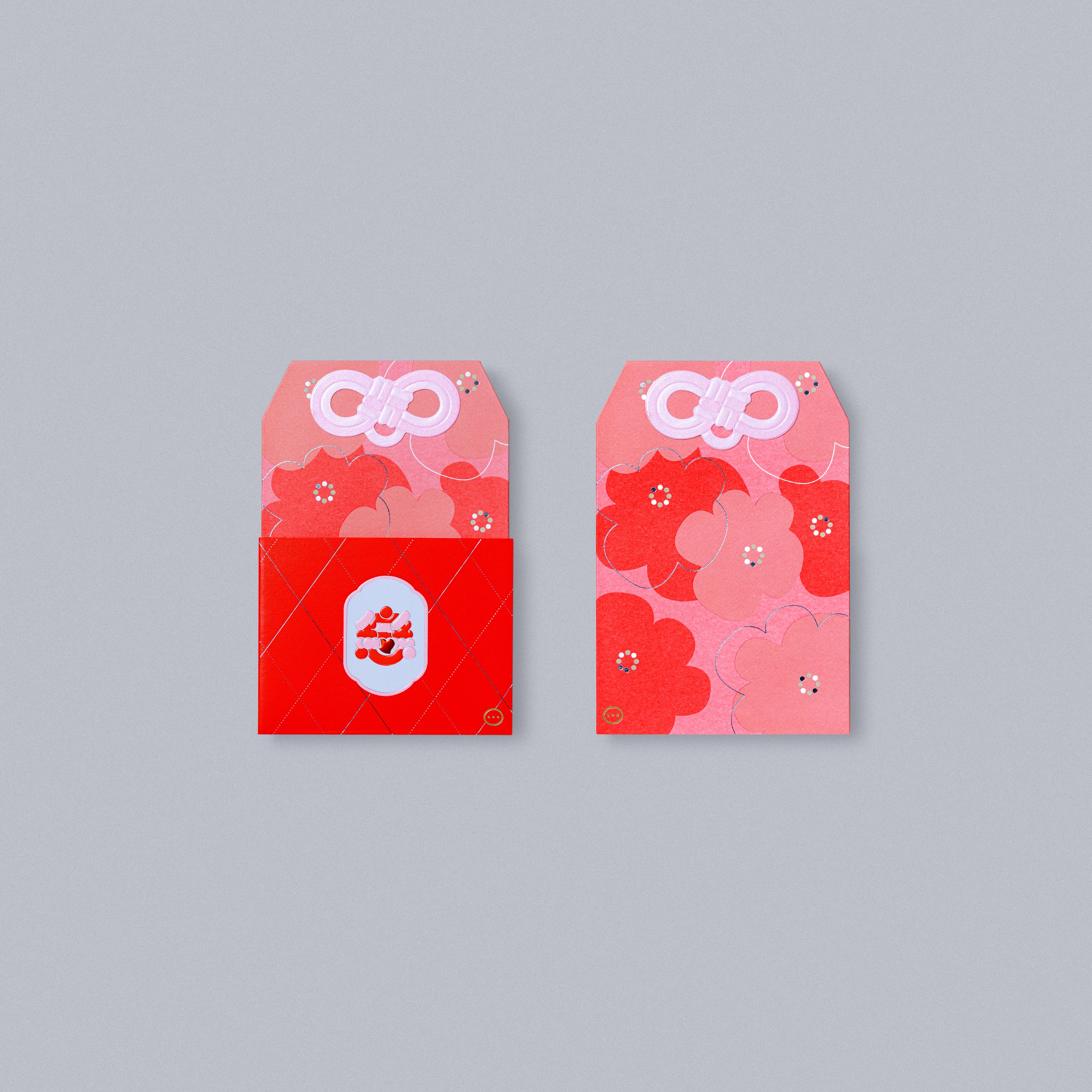 omamori / red packet box set (24pcs)