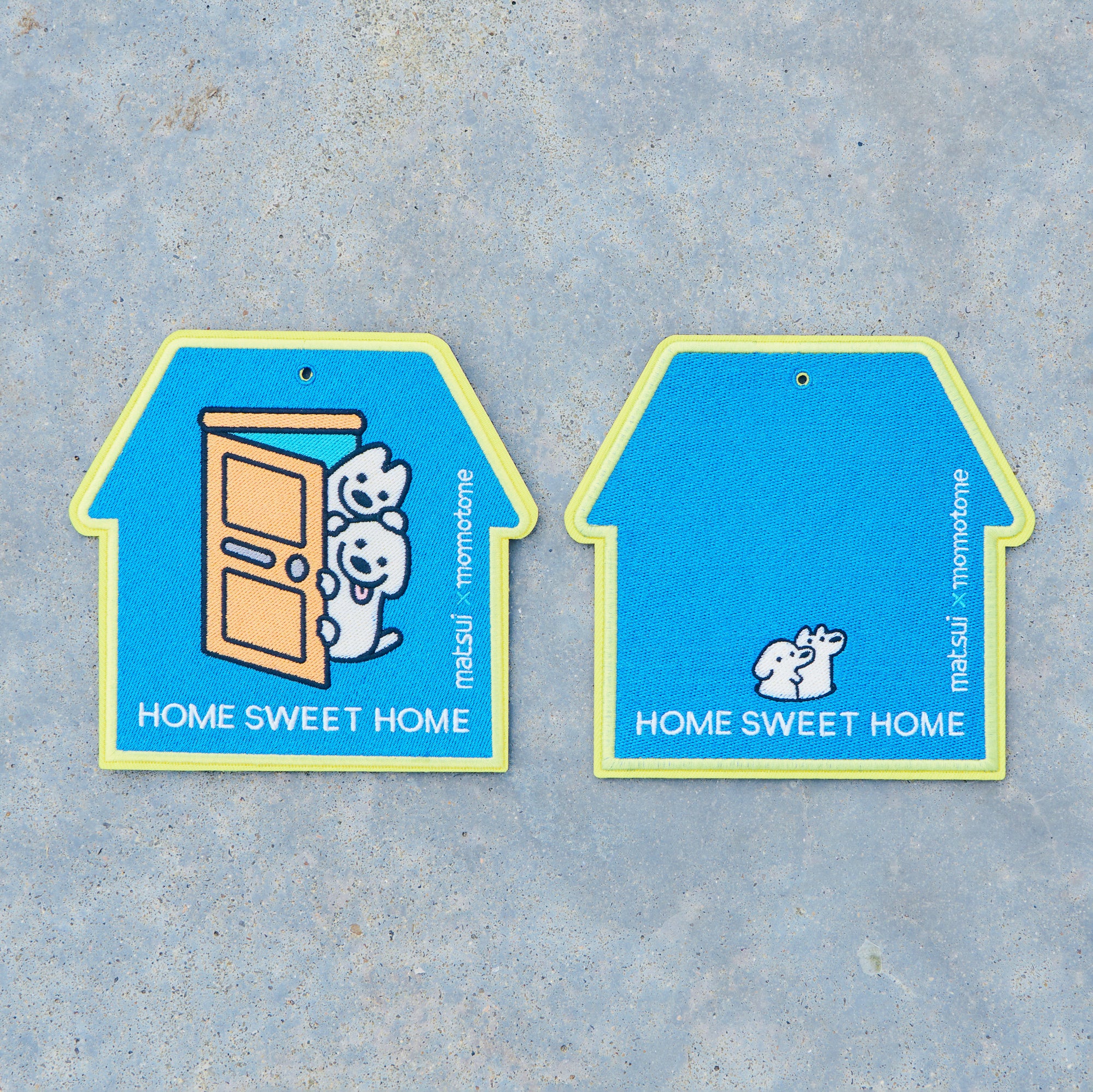 matsui x momotone / home sweet home caution badge