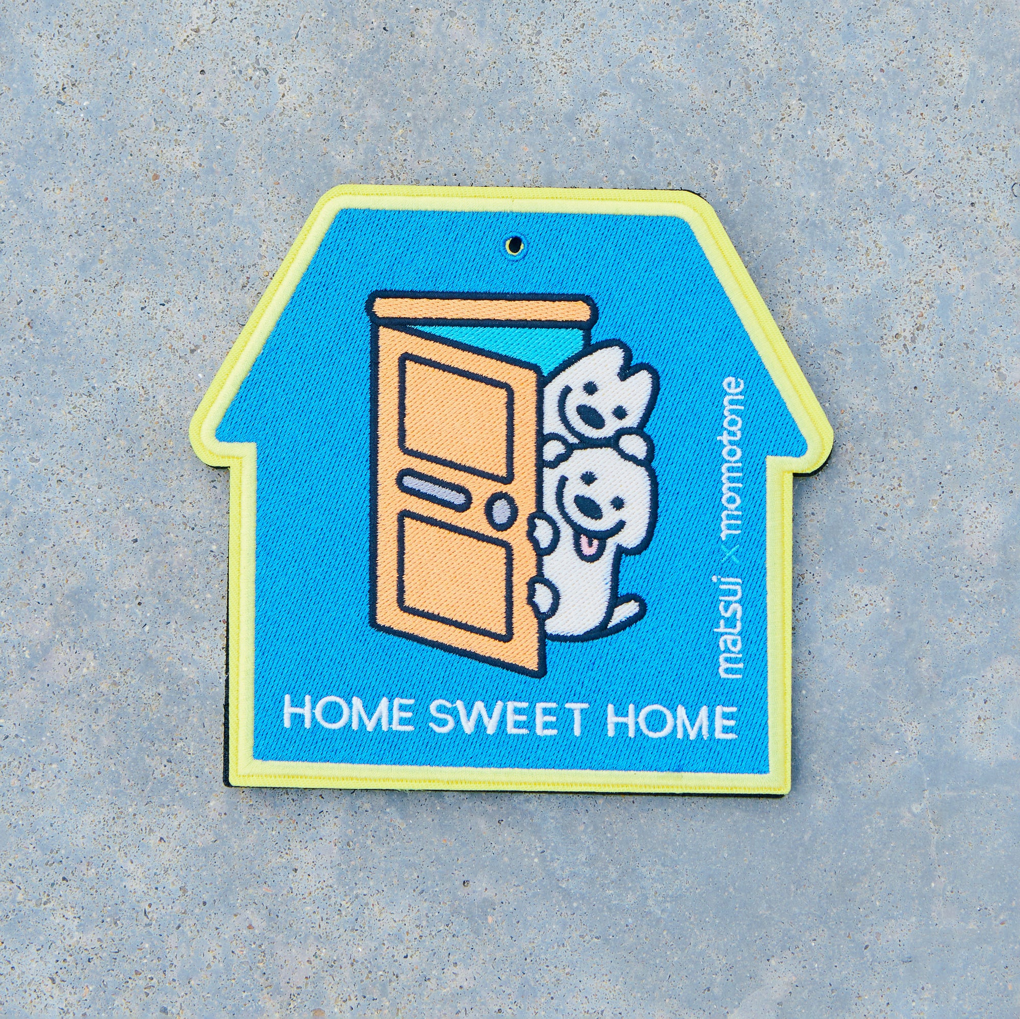 matsui x momotone / home sweet home caution badge