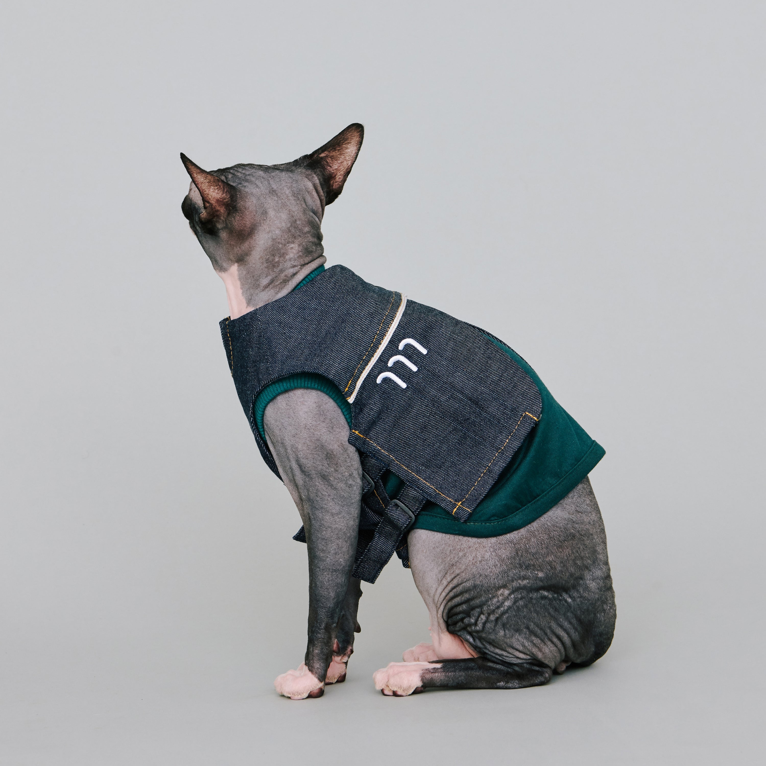 basics / vest dark green