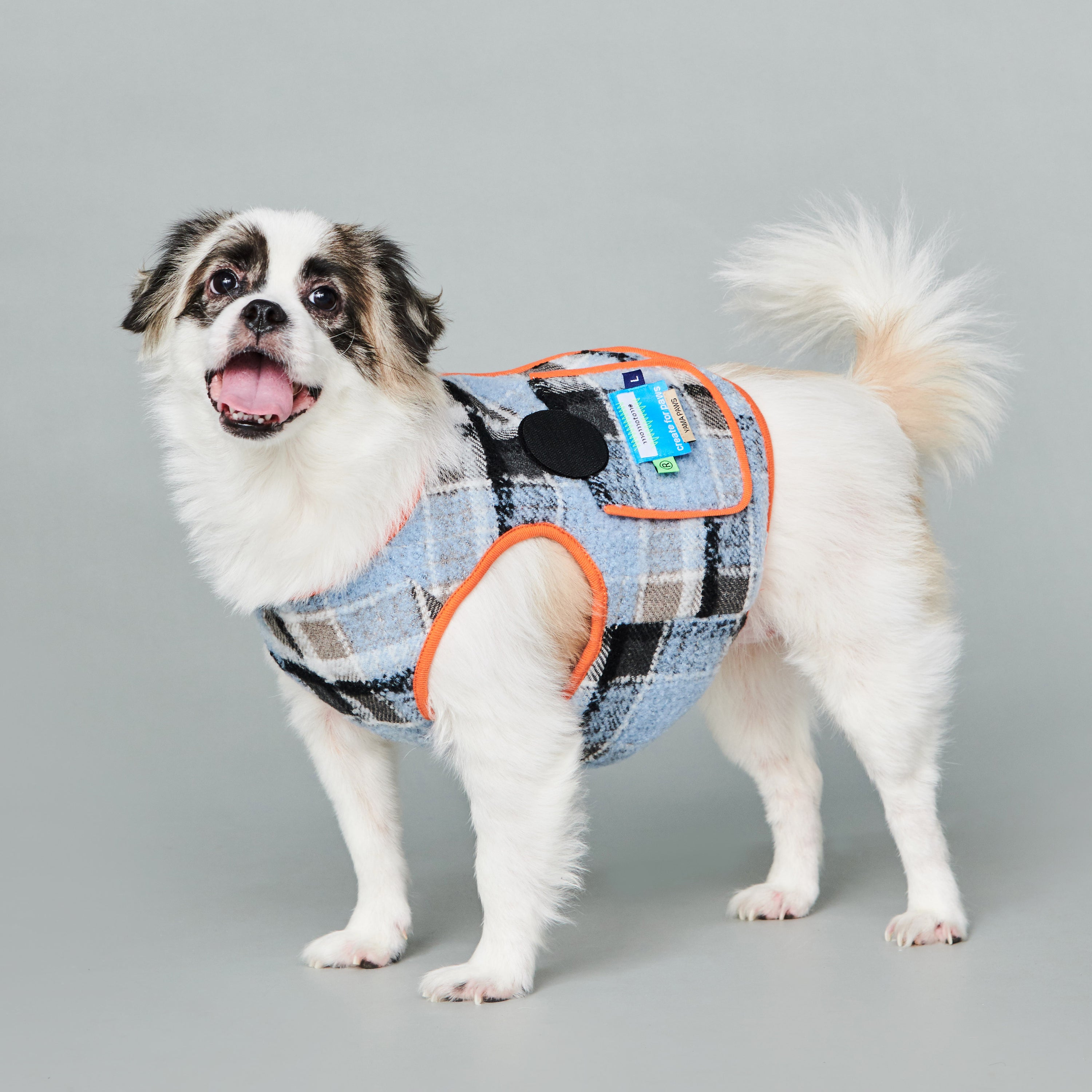 asteroid / plaid gilet light blue