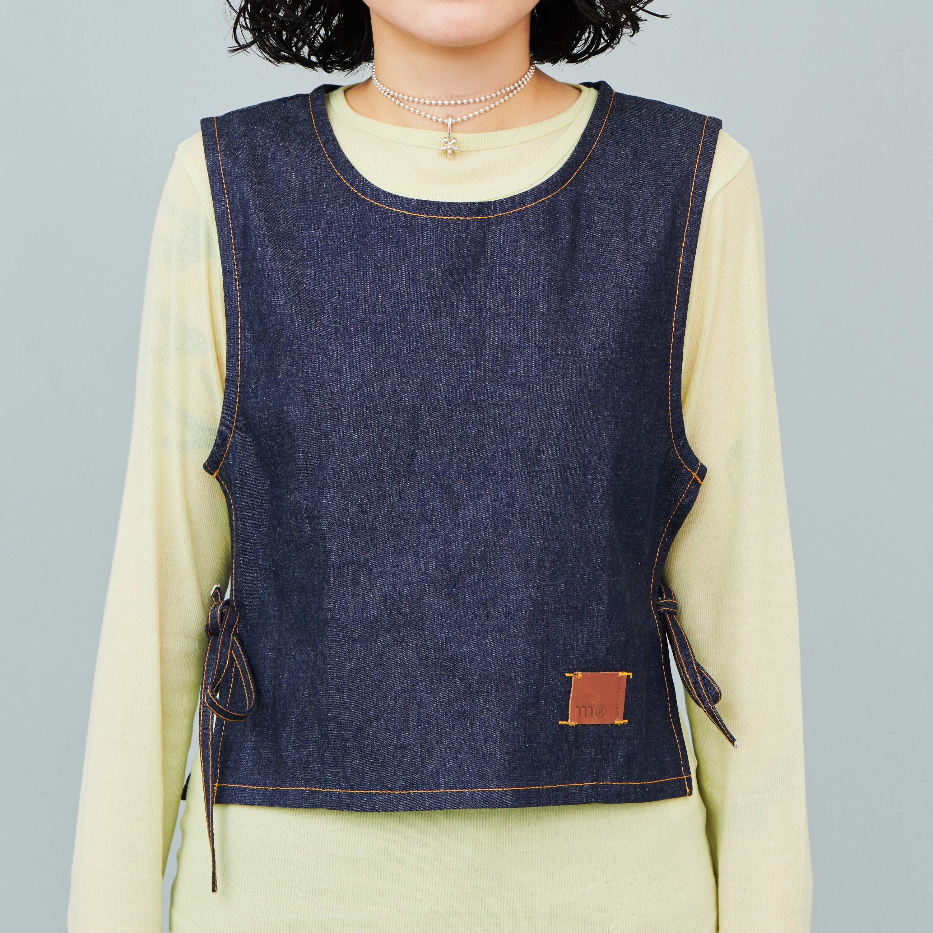 okayama / denim tie top (hooman)