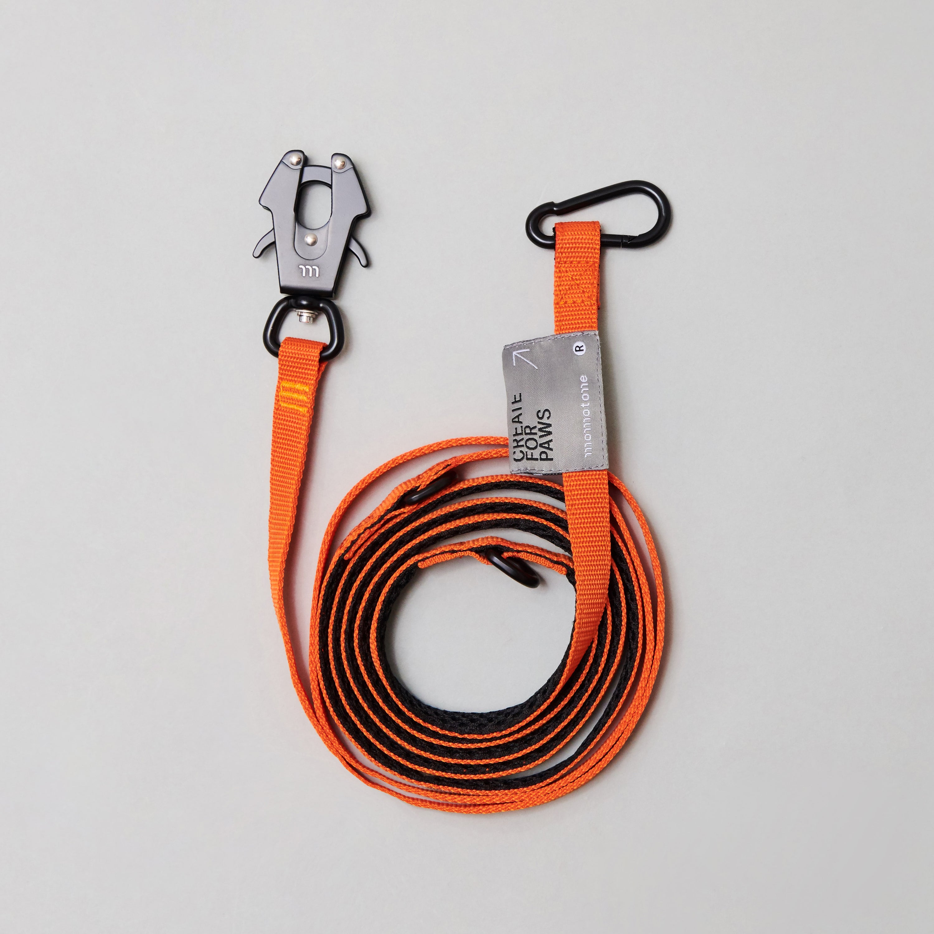 yama paws / 1°0 petite leash lime orange