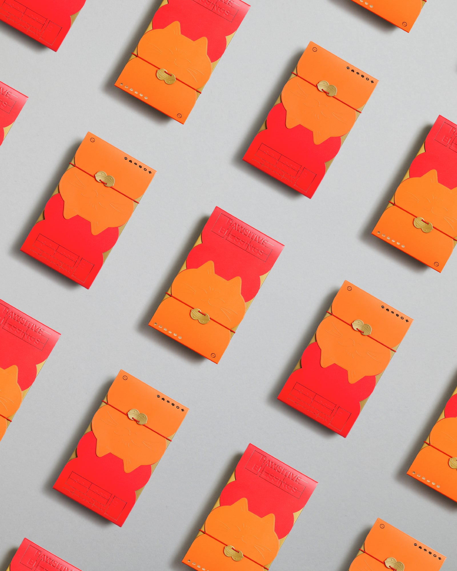 pawsitive blessing / red packet box set (24pcs) - warm-tone outer box